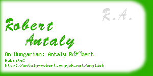 robert antaly business card